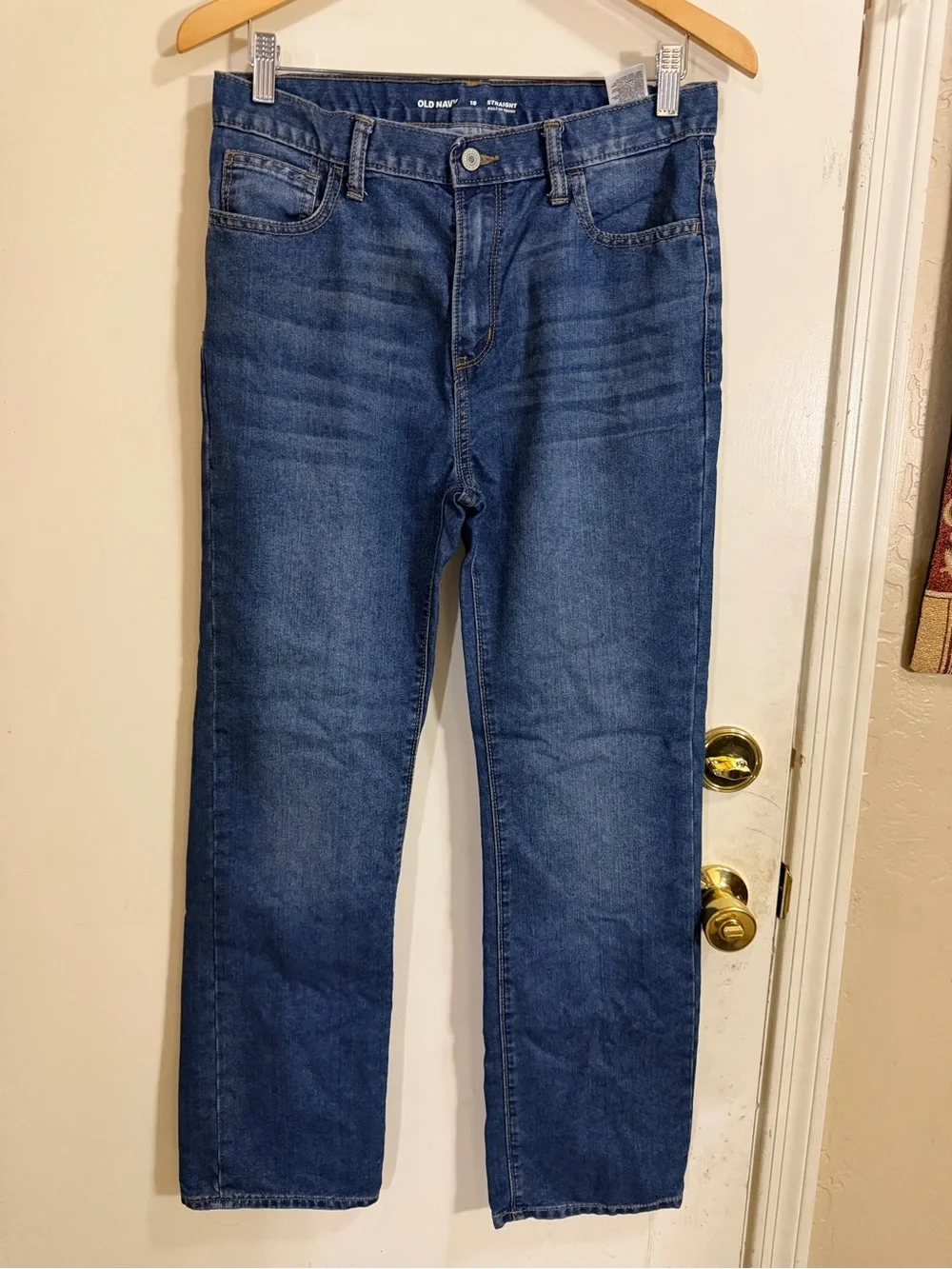 Old Navy Mens  Straight-Leg Jeans in Dark Blue (258)